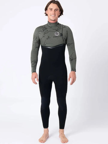 Rip Curl Mens E Bomb 4/3 Zip Free Wetsuit