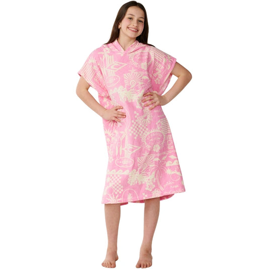 Rip Curl Kids Mixed Hooded Towel - Pink
