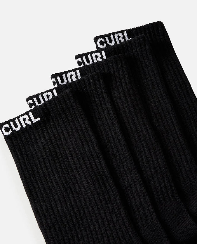 Rip Curl Brand Crew Sock - 5 Pack