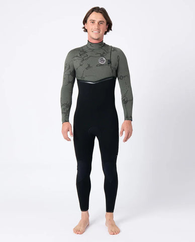 Rip Curl Mens E Bomb 4/3 Zip Free Wetsuit