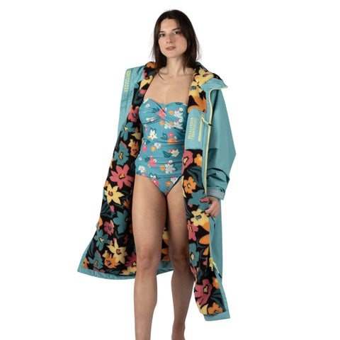 Saltrock Adults Four Season Holidaze Changing Robe in Blue