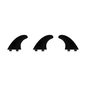 Surflogic FCS Compatible Thruster Fin Set - Black
