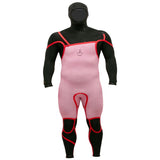 Alder Evo Fire Mens 6/4mm Chest Entry Hooded Wetsuit - BLACK