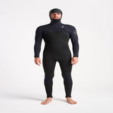 C-Skins Session 5:4 Mens chest zip hooded steamer