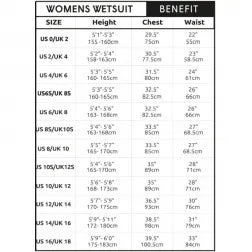 C-Skins Surflite Womens 4/3mm Back Zip Wetsuit