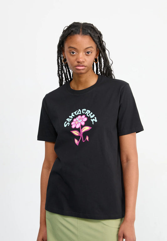 Santa Cruz Womens Delfino Flower Front T-Shirt