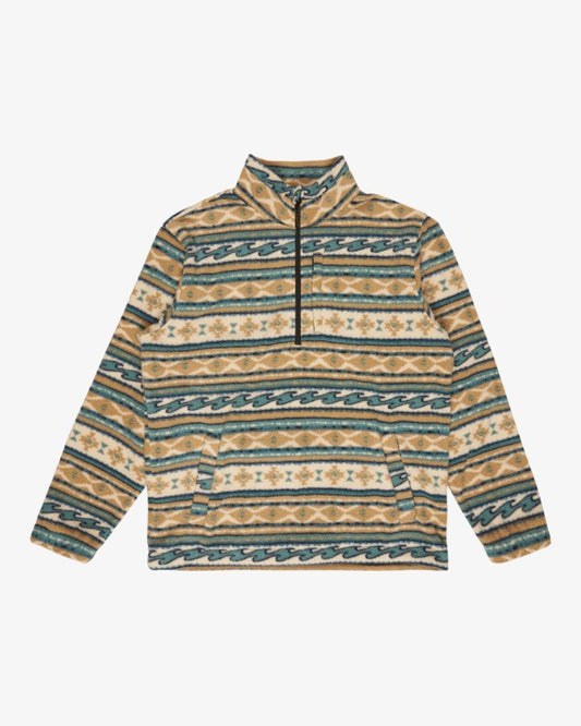 Billabong Mens Boundary Mock Neck Half-Zip Neck Fleece