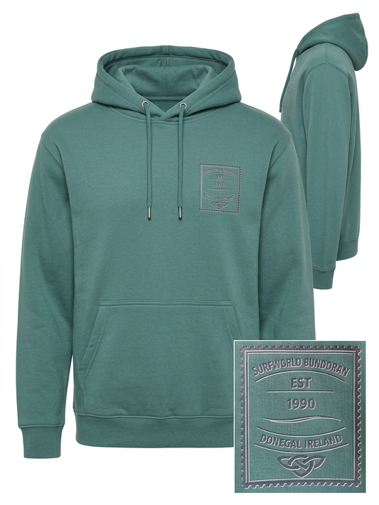 Surfworld Adult Stamp Hoodie - Green