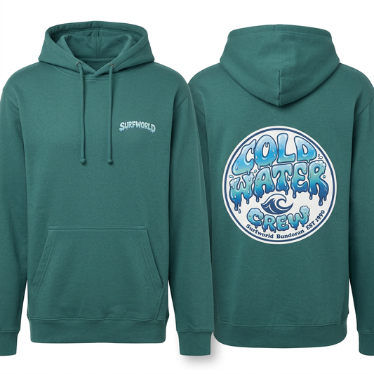 Surfworld Adult Cold Water Crew Hoodie - Teal