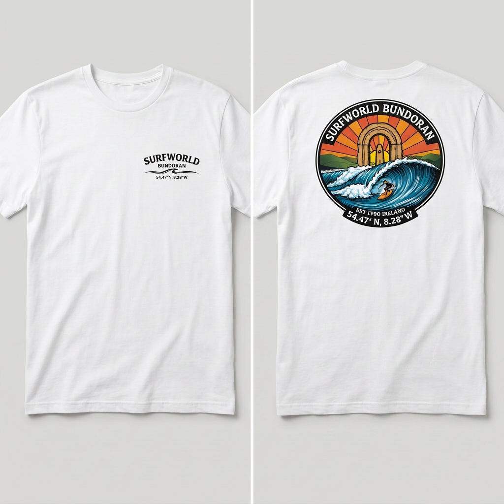 Surfworld Adult Circle T-Shirt - White