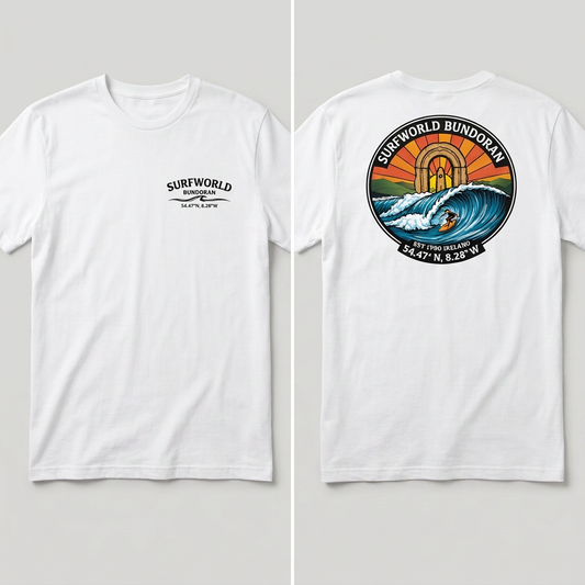 Surfworld Adult Circle T-Shirt - White