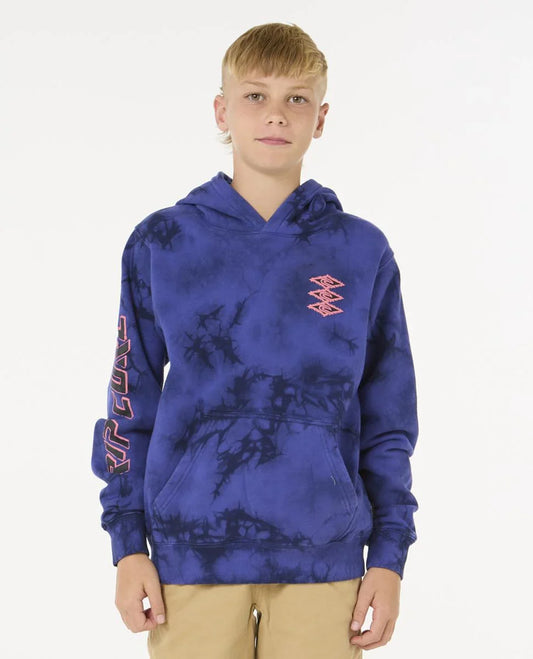 Rip Curl Kids Raw Energy Tie Dye Hood Wild Berry