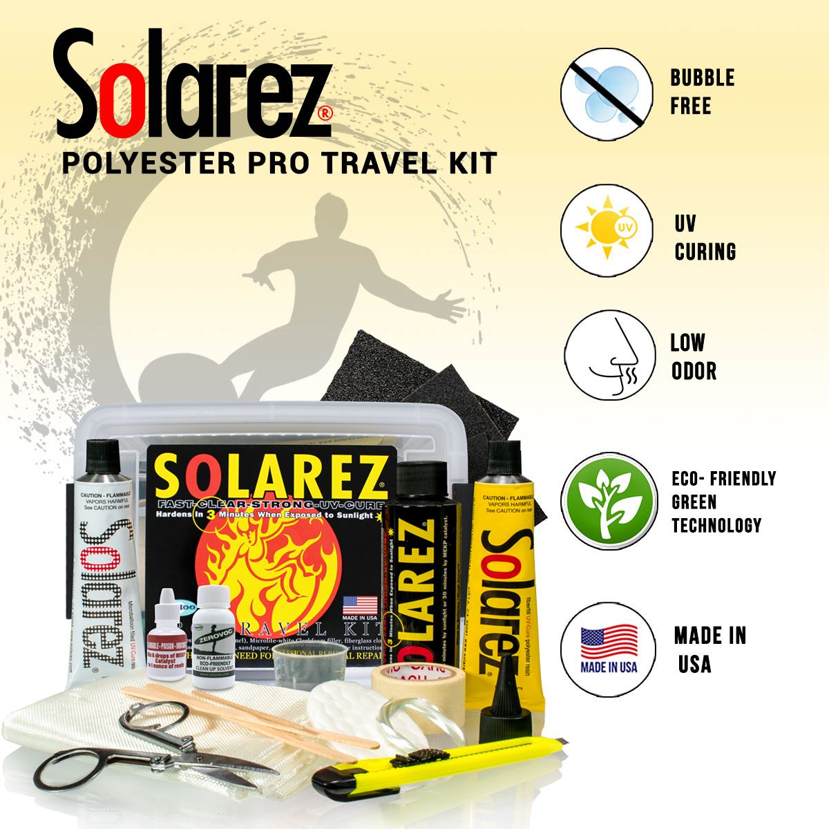 Solarez Ding Repair Pro Travel Kit