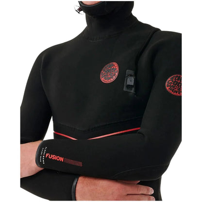 Rip Curl Mens F-Bomb Fusion 5/4mm Chest Entry Hooded Wetsuit