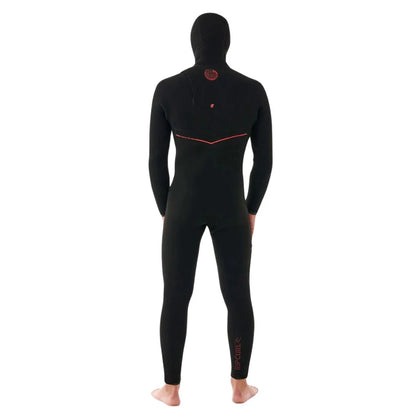 Rip Curl Mens F-Bomb Fusion 5/4mm Chest Entry Hooded Wetsuit
