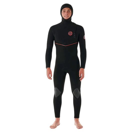 Rip Curl Mens F-Bomb Fusion 5/4mm Chest Entry Hooded Wetsuit