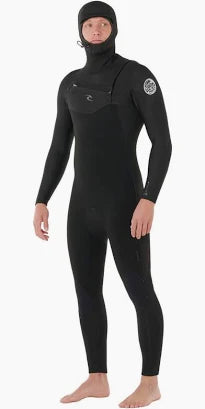 Rip Curl Dawn Patrol Mens 5/4 Chest Zip Hooded Wetsuit