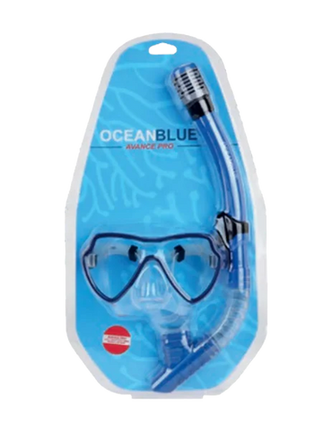 Alder Ocean Blue Avance Pro Single Lens Mask & Snorkel