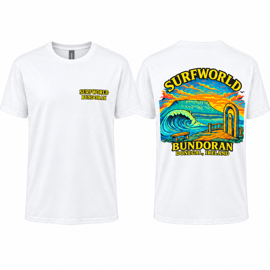 Surfworld Unisex Peak T-Shirt - White