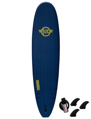 Surfworx Banshee Mini Mal soft surfboard 7ft 6 - Blue