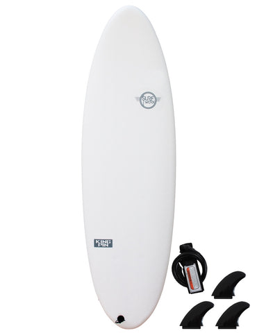 Surfworx Pro-line King Pin Hybrid soft surfboard 6ft 4 - White
