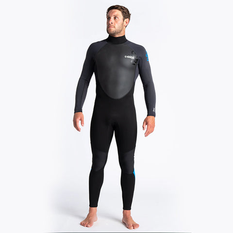 C-Skins Element Mens Steamer 3/2mm Back Zip Wetsuit 2022 - BLACK