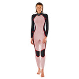 Rip Curl Dawn Patrol Ladies 5/3mm Back Zip Wetsuit 2023 (WSM9DS) - Slate Rose