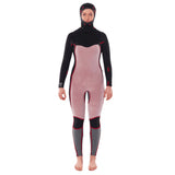 Rip Curl Dawn Patrol Ladies 5/4mm Hooded Wetsuit - BLACK