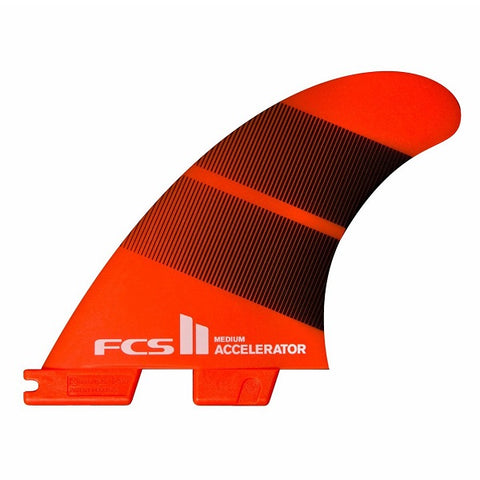 FCS II Accelerator Neo Glass Tri Fins-Medium Tang Gradient