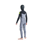 C-Skins Session Junior 5/4mm Hooded Chest Zip Wetsuit 22/23- Black/Td/Lime