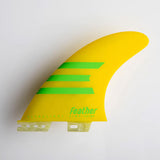 Feather Fins Ultralight click tab Hc Yellow - Medium