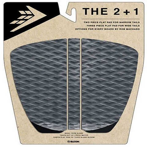 Firewire 2 + 1 Flat Traction Tail Pad - Charcoal/Black