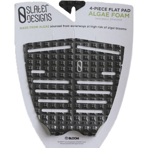 Slater Designs 4 Piece Flat Traction Tail Pad - Black/Grey