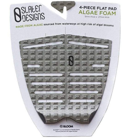 Slater Designs 4 Piece Flat Traction Tail Pad - Grey/Black